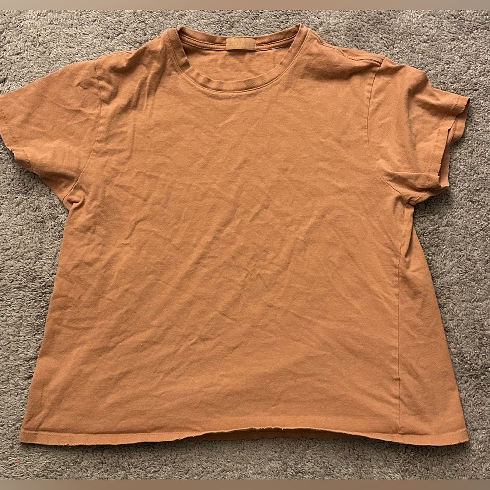 NUUDS tan brown top size L